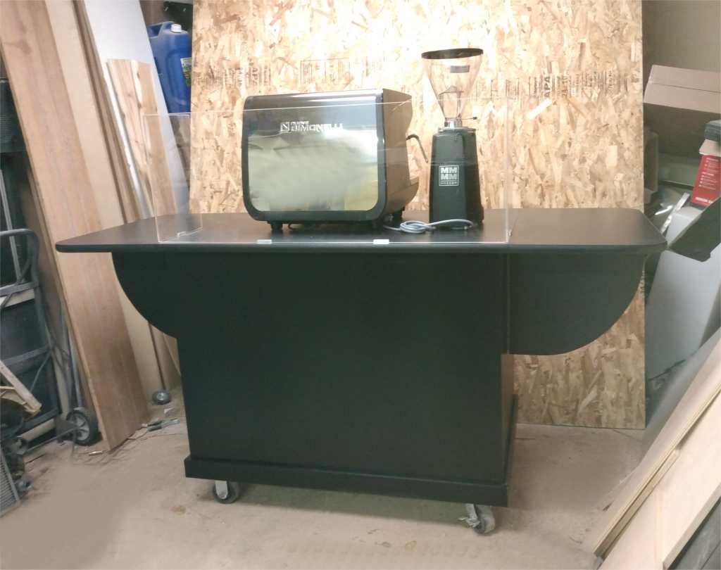 custom coffee cart