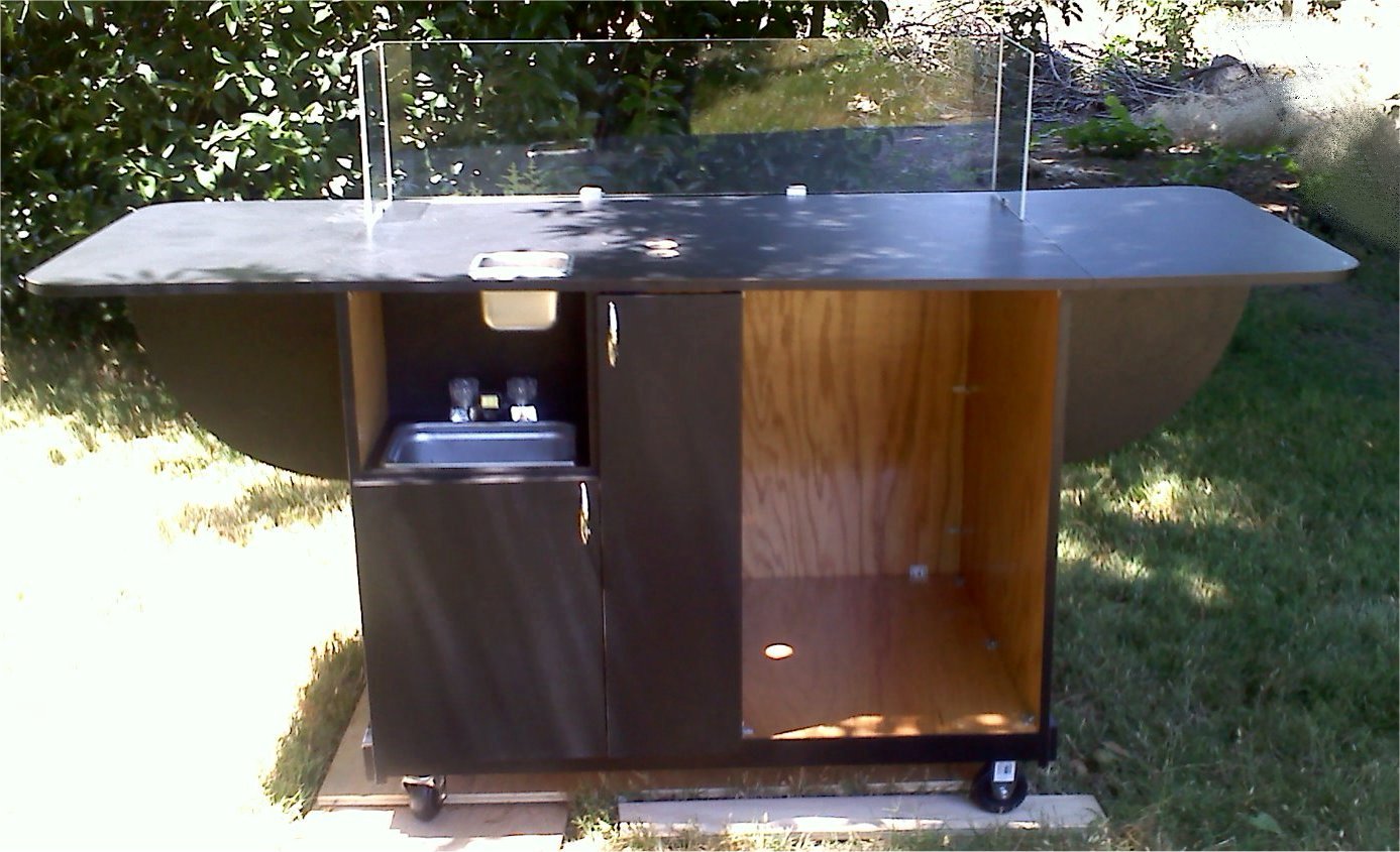 classic 4 foot espresso cart
