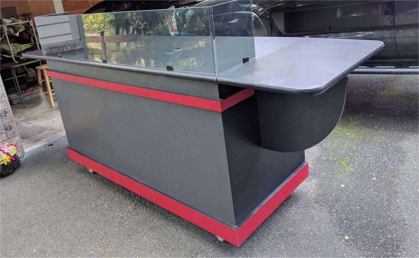 6 foot classic espresso cart