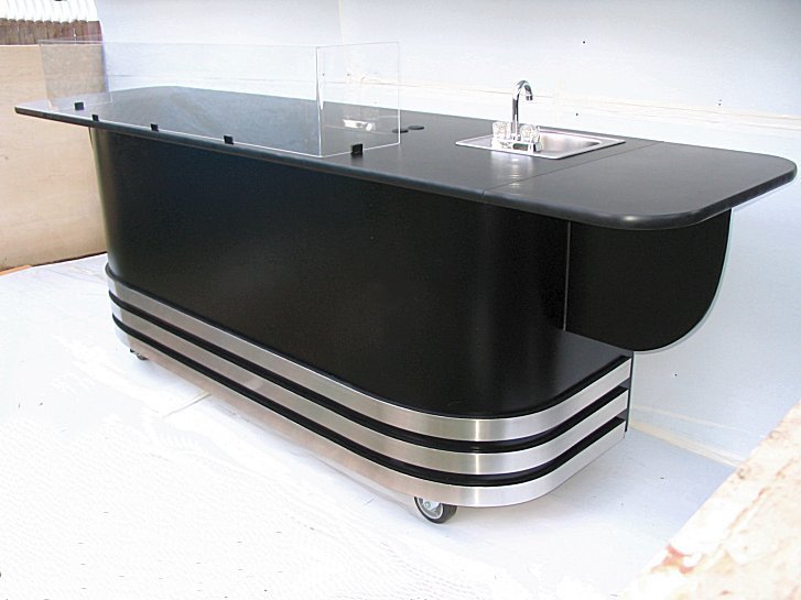 8 foot mspec food service, smoothie espresso cart