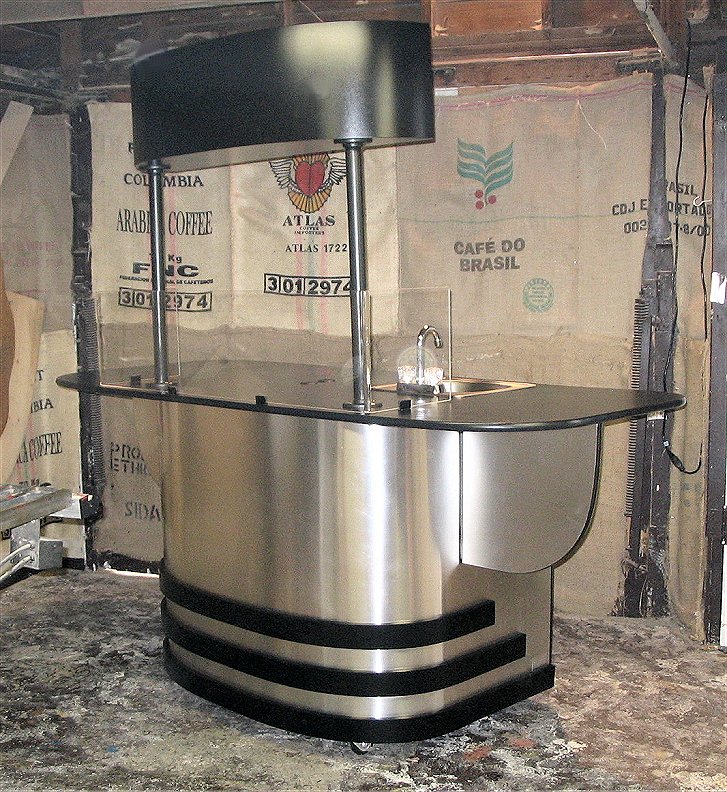 silver standard espresso cart