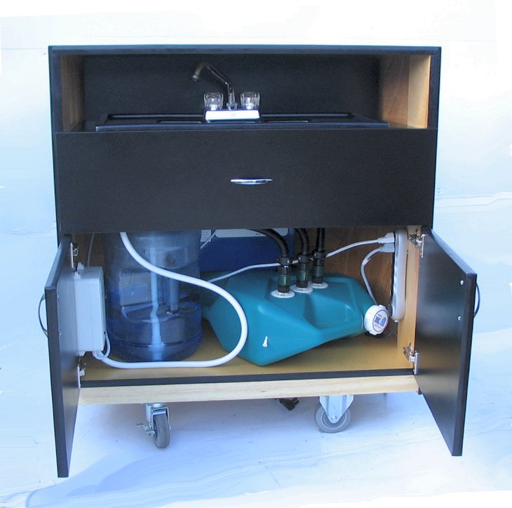 3 compartment sink cart